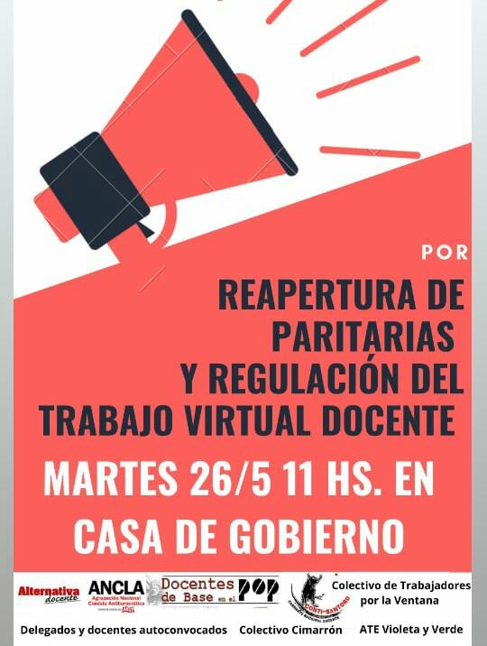 Protesta Izquierda docente